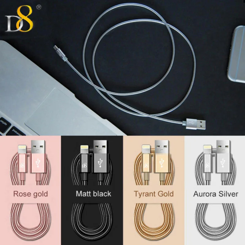 Сертифицированный MFi кабель USB в оплетке из нержавеющей стали высокоскоростной