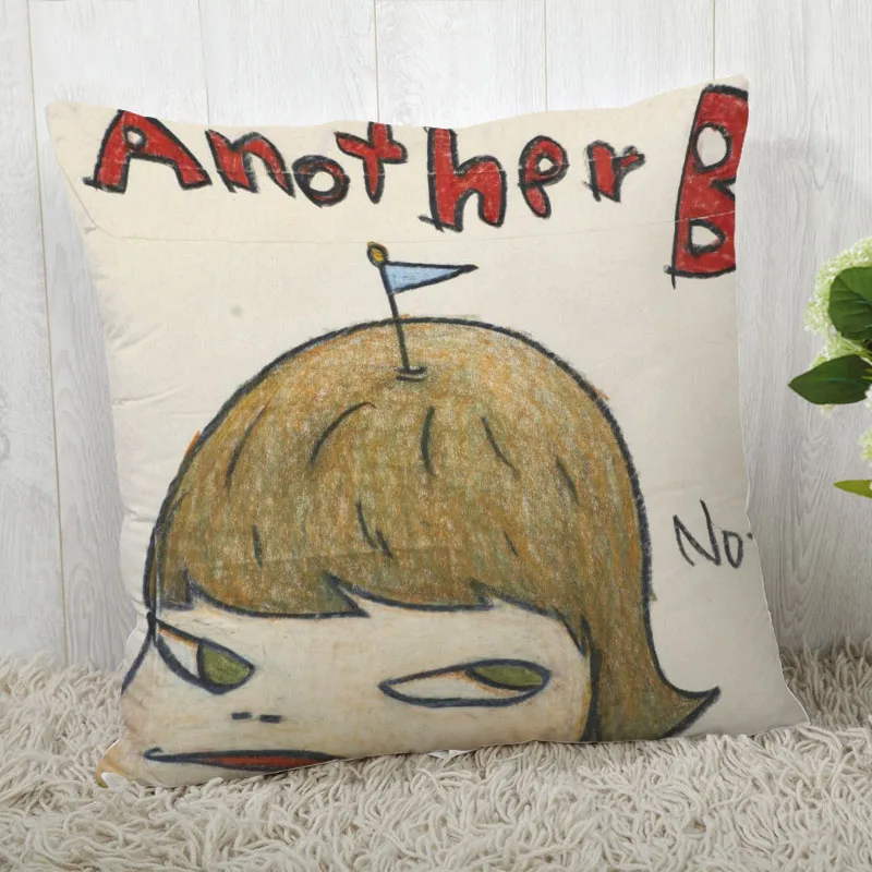 

Hot Sale Custom Decorative Pillowcase Art Yoshitomo Nara Square Zippered Pillow Cover Best Nice Gift 20X20cm 35X35cm 40x40cm