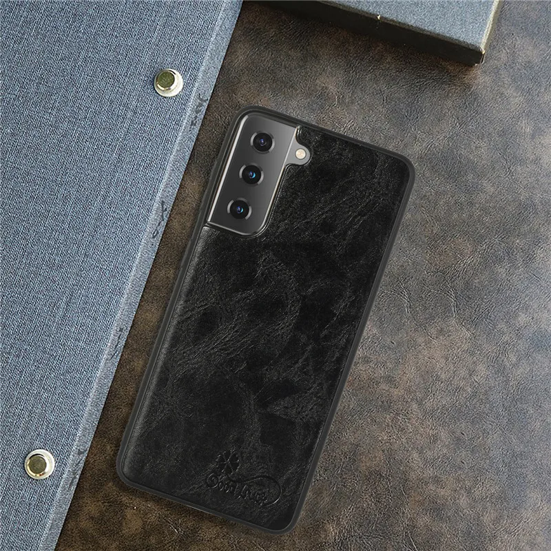 

Retro Wax Texture For Samsung Galaxy S10 S20 S30 Plus S10E Note 10 Pro 20 Shockproof Silicone Ultra thin Leather Case Cover
