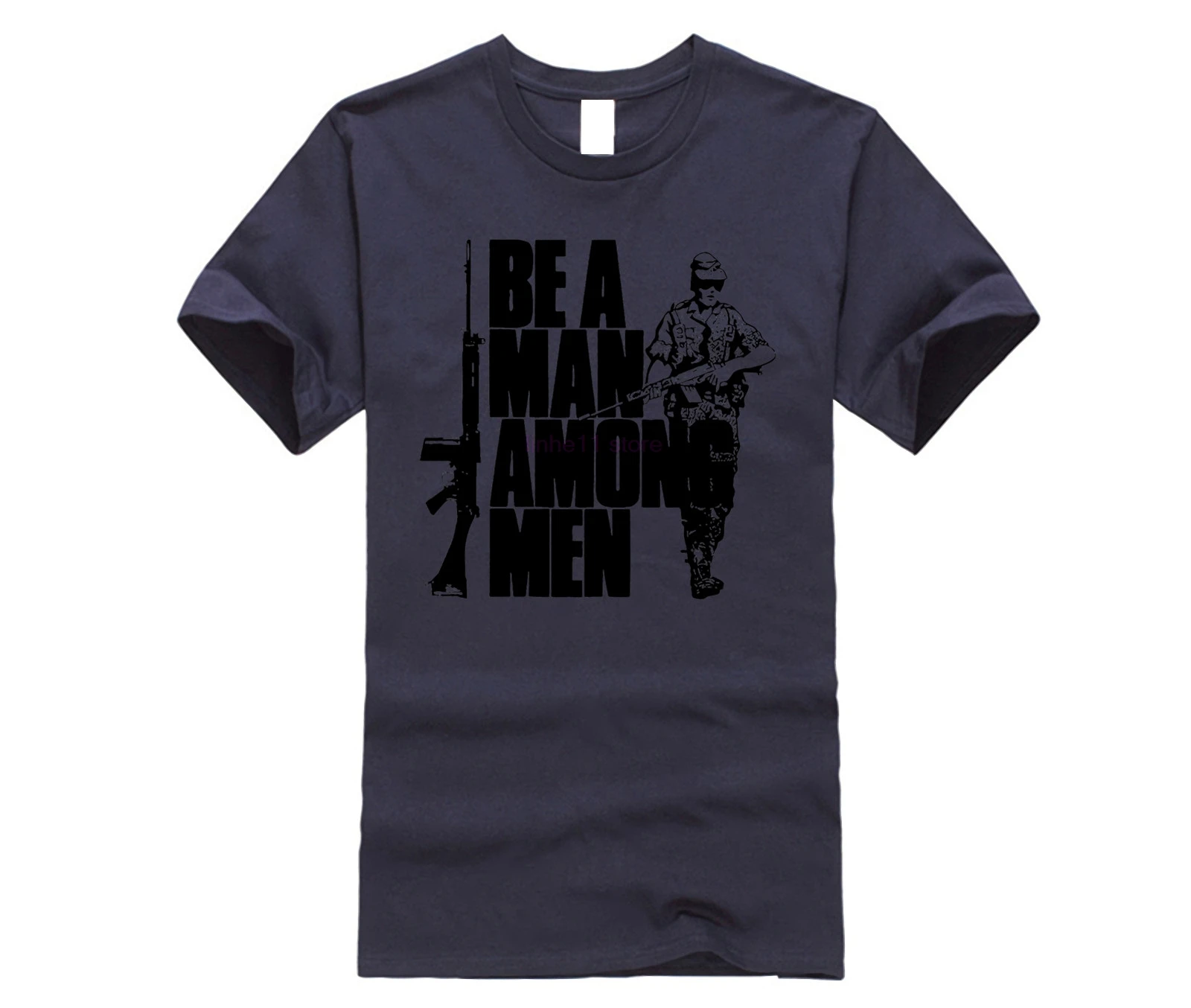 FN FAL Be A Man Мужская футболка Rhodesian Foreign Legion British L1A1 Rifle | одежда