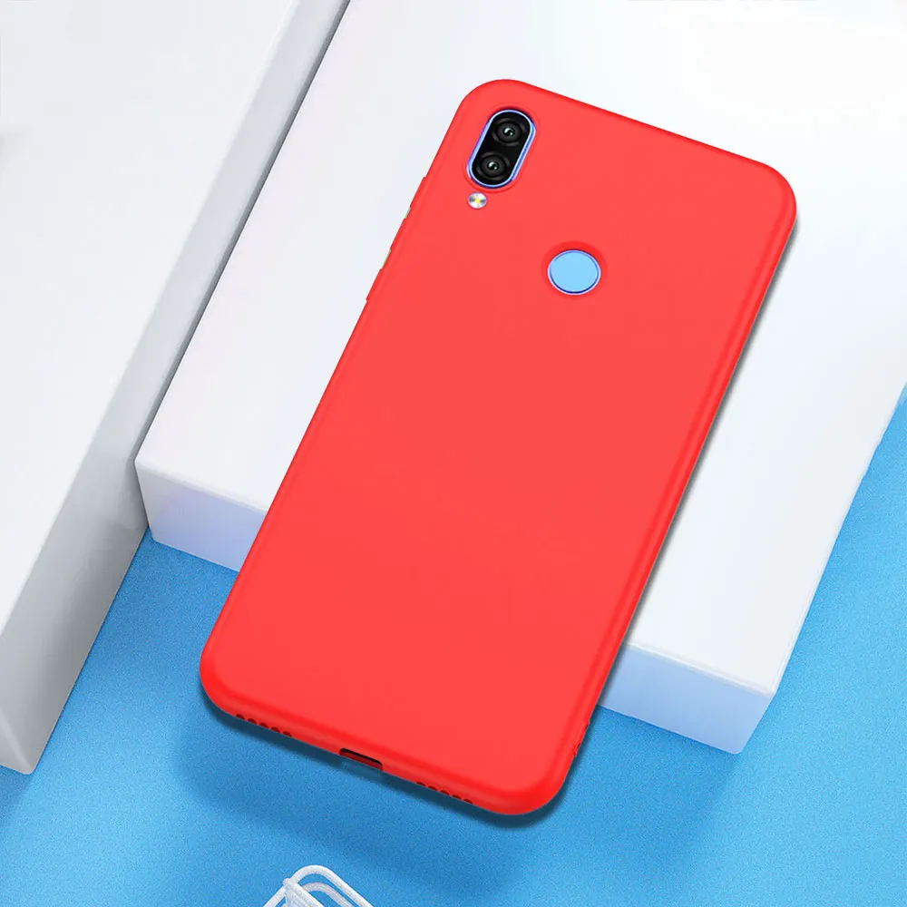 Красный Для Xiao mi Red mi Note 7 Чехол жидкий силиконовый мягкий чехол для Xiaomi mi 9 9T 8 SE A2 Lite Red mi Note 8T 8 7 Pro K30 5G 7A 8A чехол - Цвет: Красный
