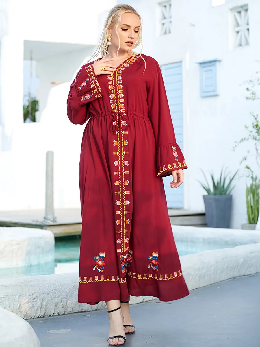 

Kaftan Dubai Abaya Turkey Femme Arabic Hijab Muslim Fashion Robe Satin Dress African Dresses Abayas For Women Islamic Clothing
