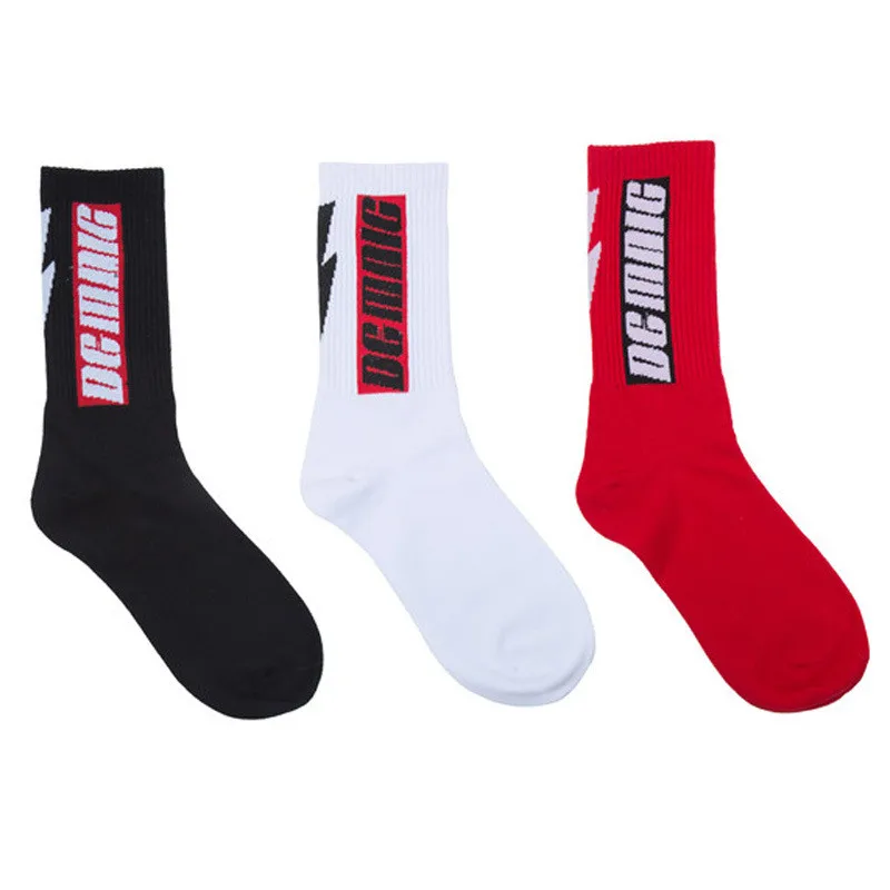 Новая мода Харадзюку мужские и женские носки Длинные команды хлопок хип хоп