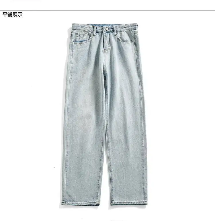 

Ins Japan Men's Jeans Classic Direct Stretch Dark Blue Business Casual Denim Pants Slim Straight Long Trousers Gentleman Cowboy