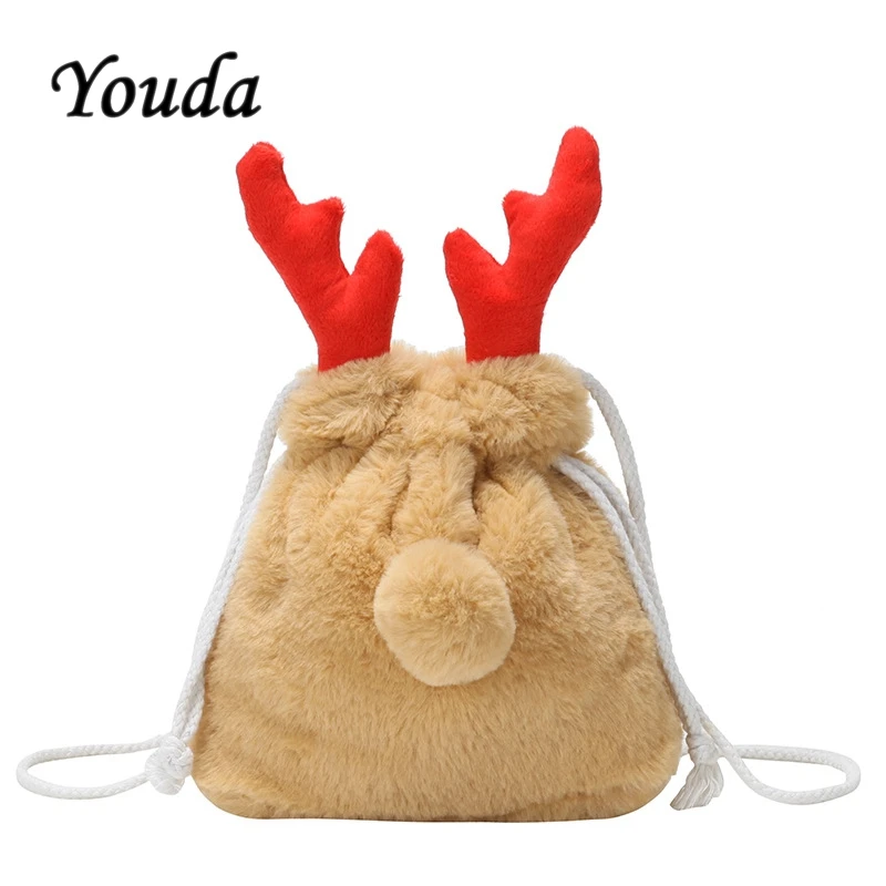 Зимние сумки Youda для женщин 2020 милая сумка через плечо плюшевая подарок