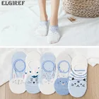 Носки женские хлопковые с мультяшным принтом, 1 пара