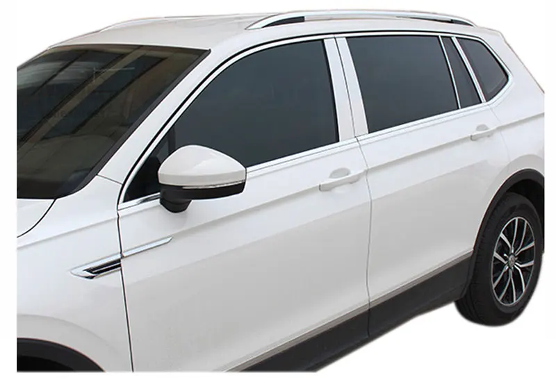 Для Volkswagen Tiguan L наружные части, отделочные полоски для боковых окон, аксессуары из нержавеющей стали для tiguan L YCSUNZ