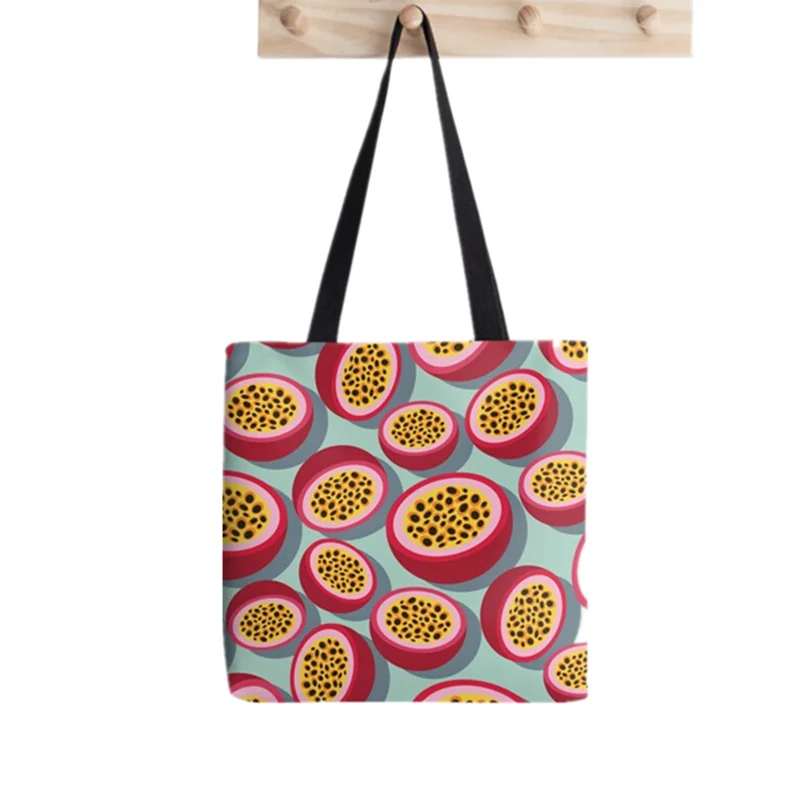 

2021 Shopper Papayas Tote Bag Printed Tote Bag women Harajuku shopper handbag girl Shoulder shopping bag Lady Canvas Bag