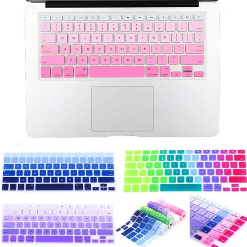 Крышка клавиатуры для Macbook Air 13 Pro 15 аксессуары английские буквы градиентные наклейки для клавиатуры Naklejki Na Klawiature