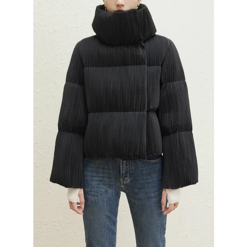 LUXUV Chic Style Winter Soft Girl Aesthetic Loose Hooded Female Puffer Jackets Short High Street Padded Solid Womens Down Coat