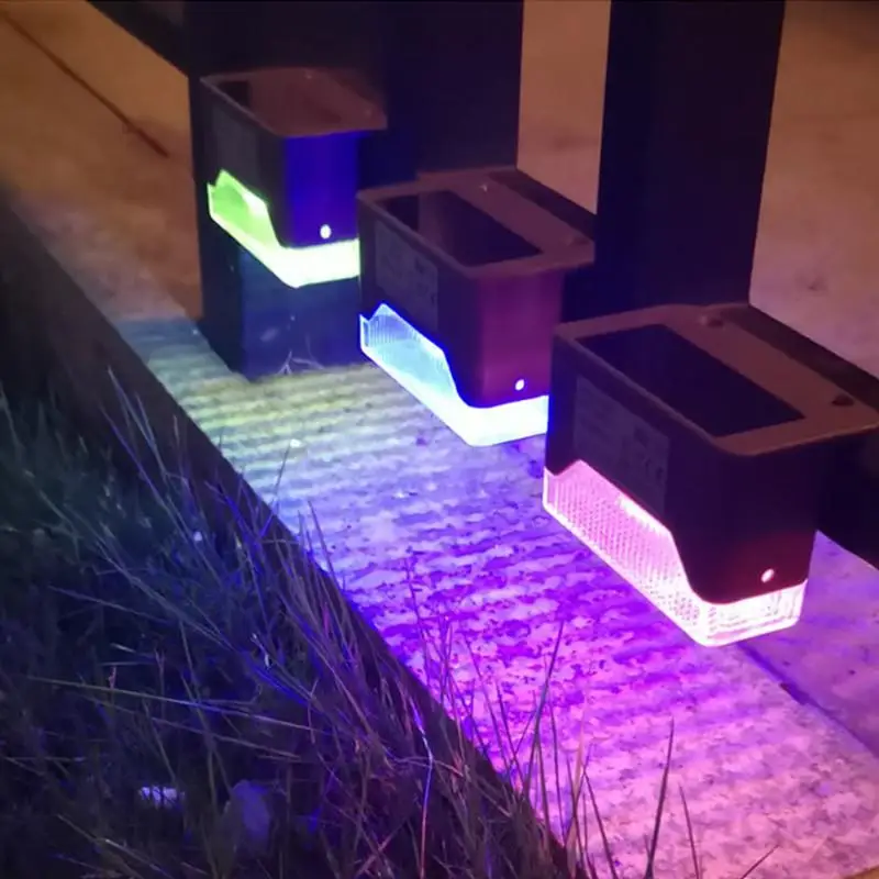 LumiParty 4 шт. светодиодный RGB 7 цветов сменный Солнечный уличный водонепроницаемый