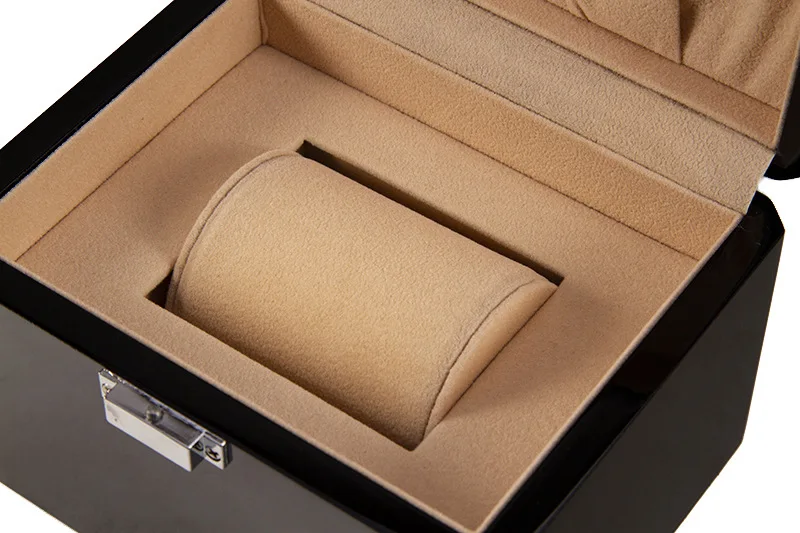 

New Wood Watch Display Box Organizer Black Top Watch Wooden Case Fashion Watch Storage Packing Gift Boxes Jewelry Case