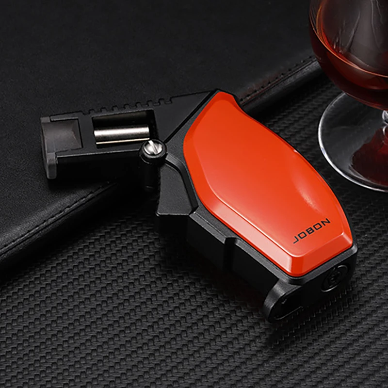 jobon upscale gas lighters fixed flame metal super firepower 1300c kitchen field bbq jet turbo lighter gadgets for men free global shipping