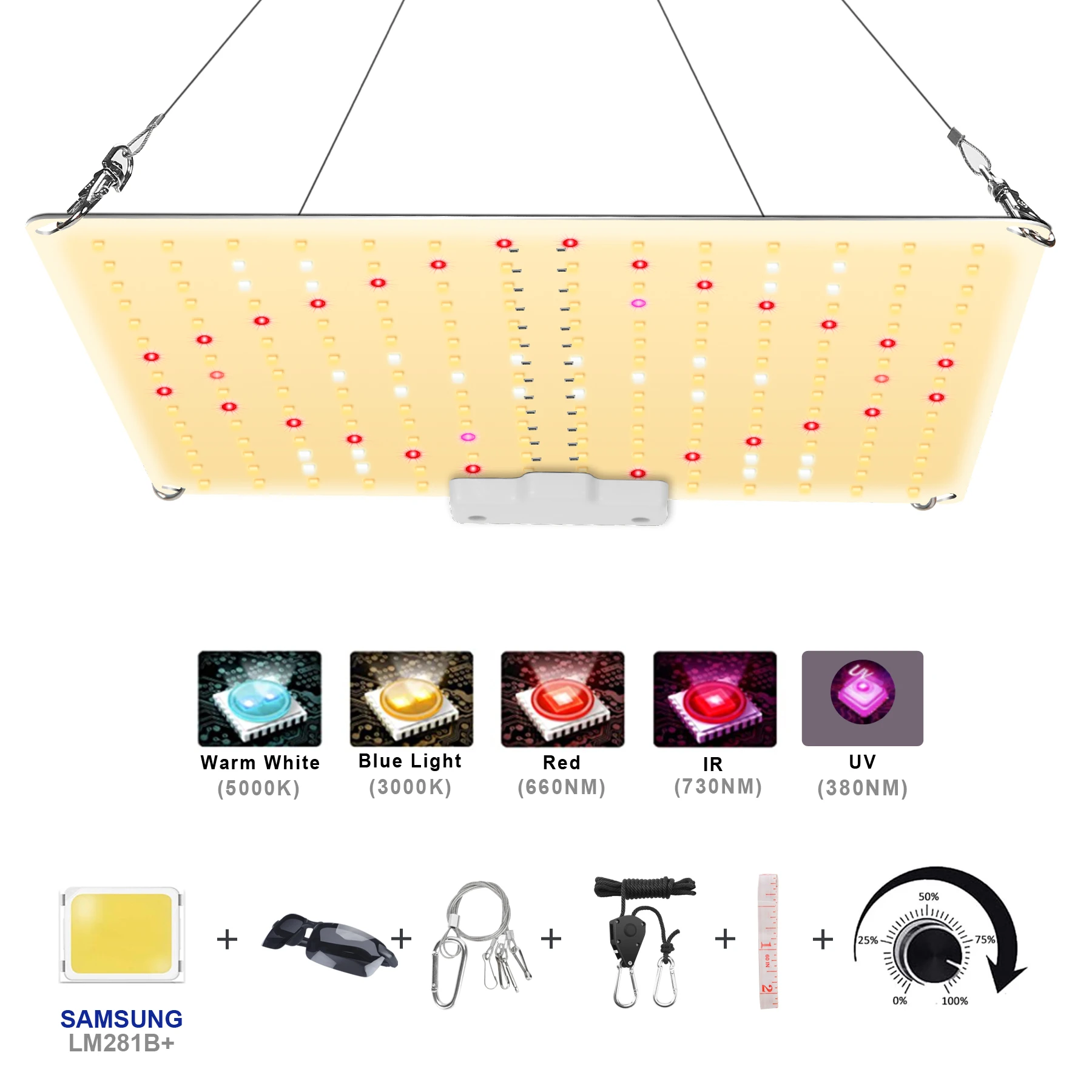 

With Samsung Diode LED Grow Light Full Spectrum 600W800W Plant Growth Light for Indoor Greenhouse Hydroponic Plants Growing Lamp