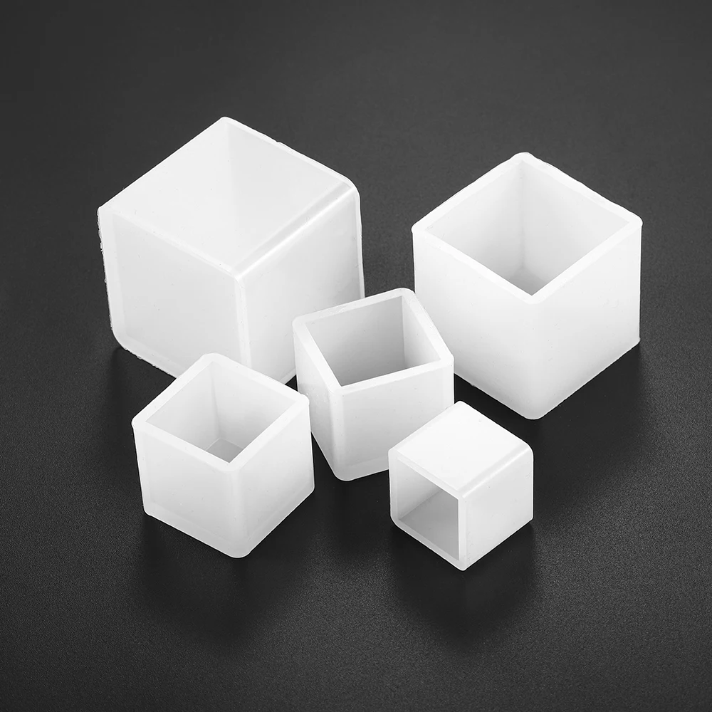 Формы для эпоксидной смолы 2-5 см белая прозрачная силиконовая квадратная форма