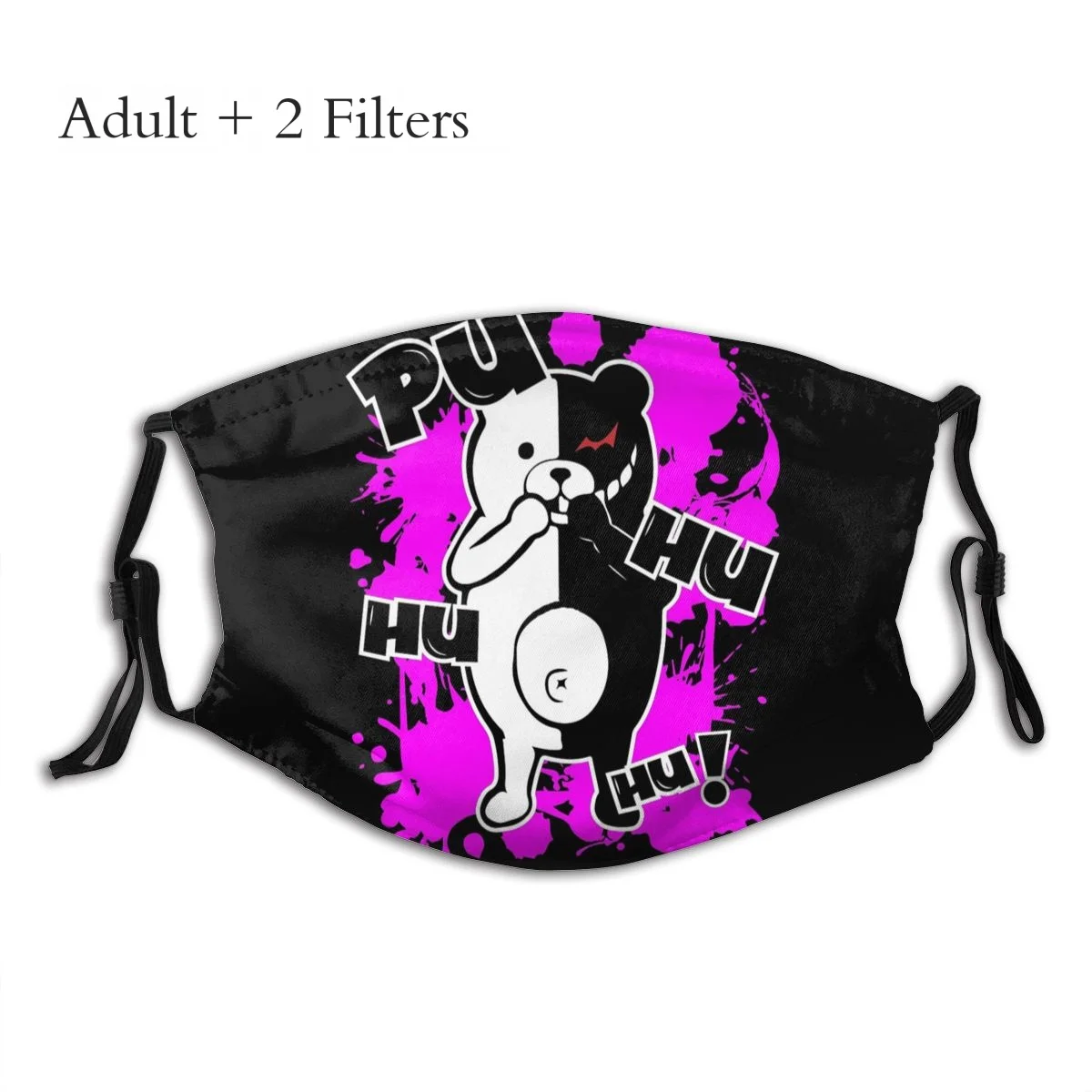 

Danganronpa Game Facial Mascarilla Monokuma Pink Fashion Dust-proof Mask With Filters