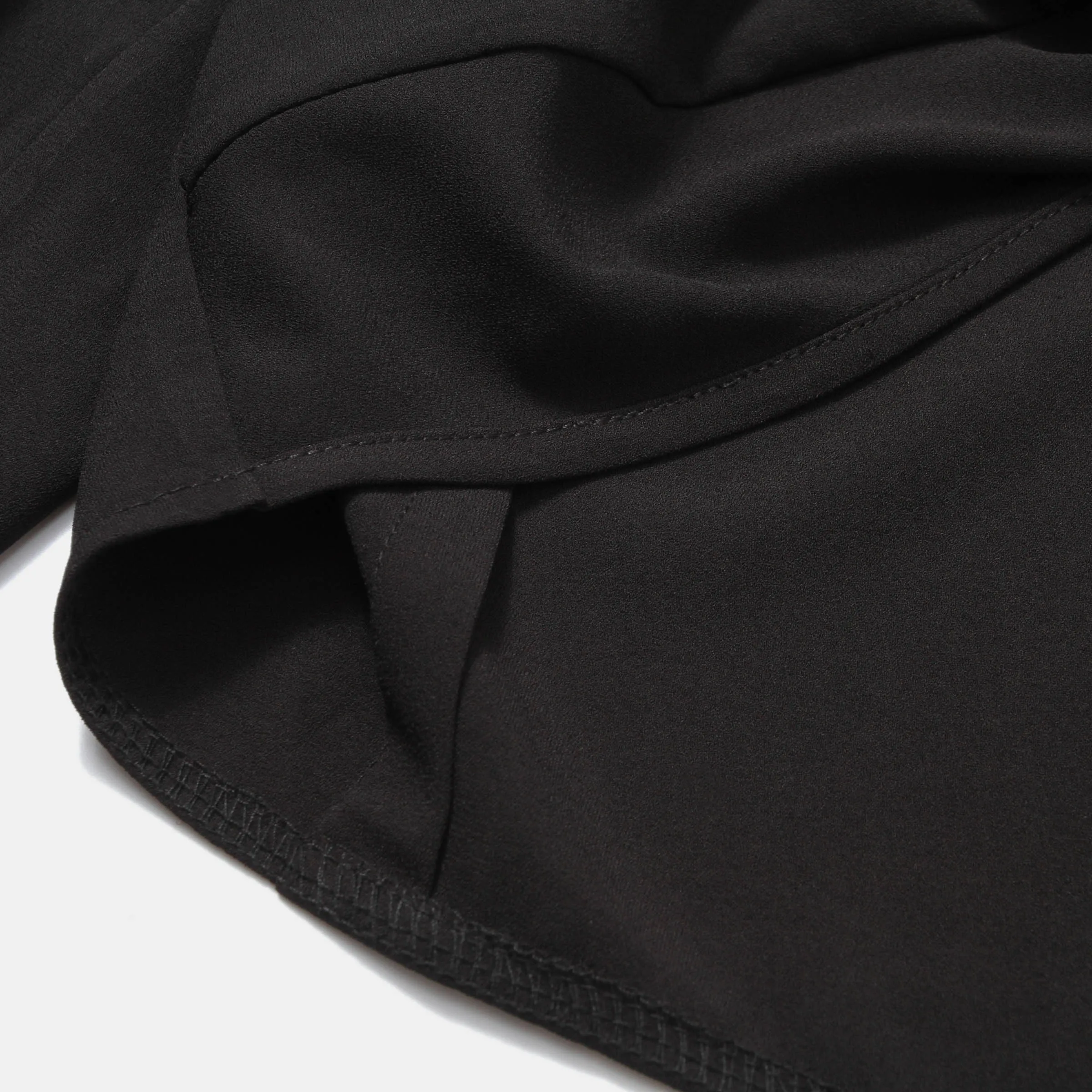 Женская модель сексуальная Осенняя черная Свободная блузка в стиле бохо с