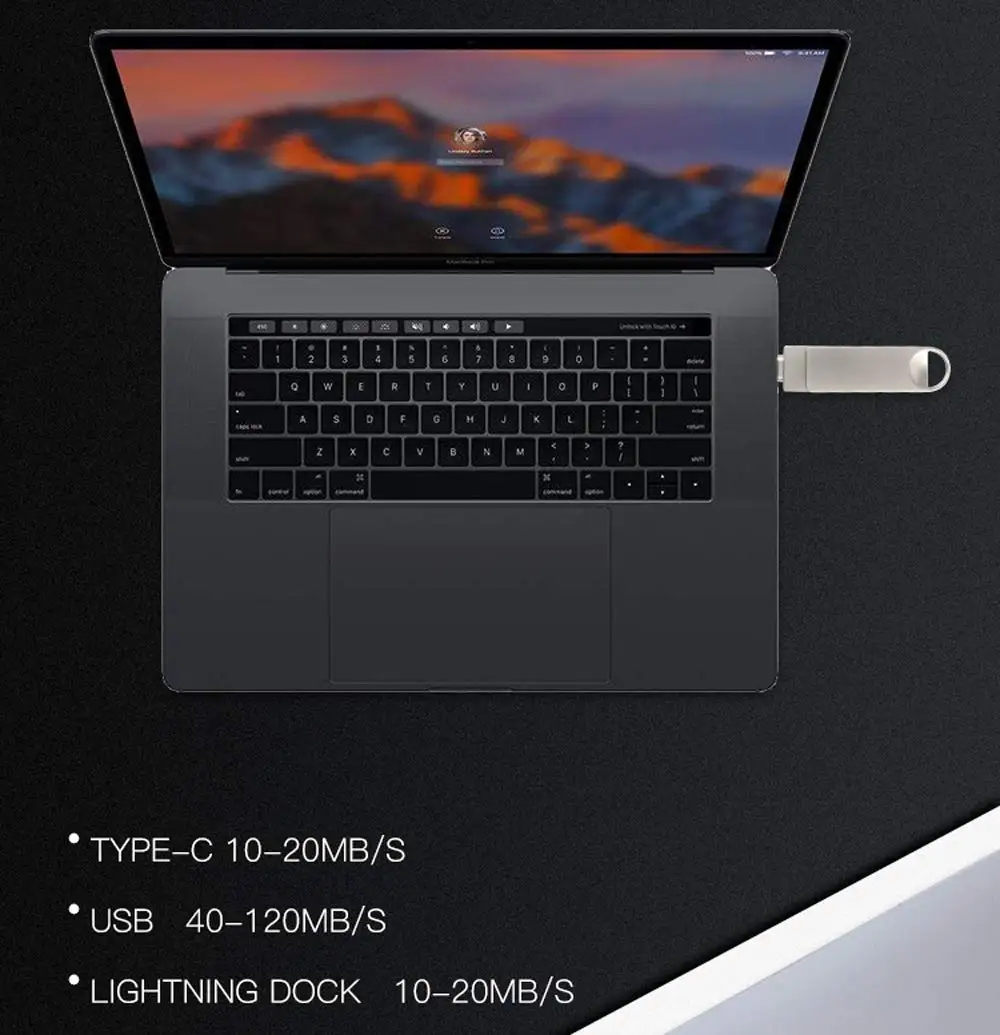 4 в 1 USB флэш накопитель 256 ГБ карта памяти Micro Type C и 3 0 порты для iPhone/Android