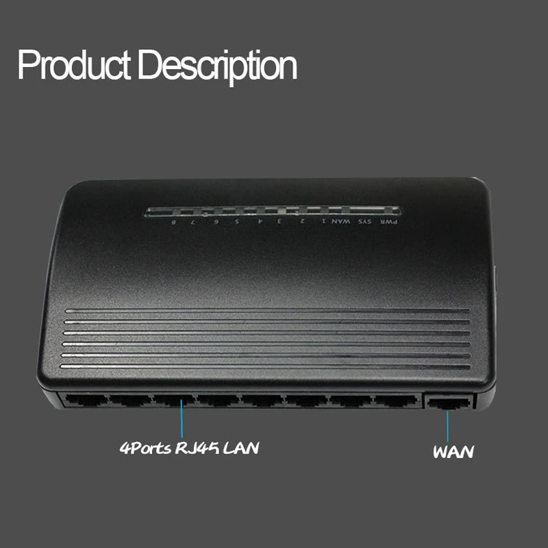 

100M Wired Router, Mini Network Splitter, Support Pppoe, Static Ip, Dynamic Ip, WAN Port, for Office Home