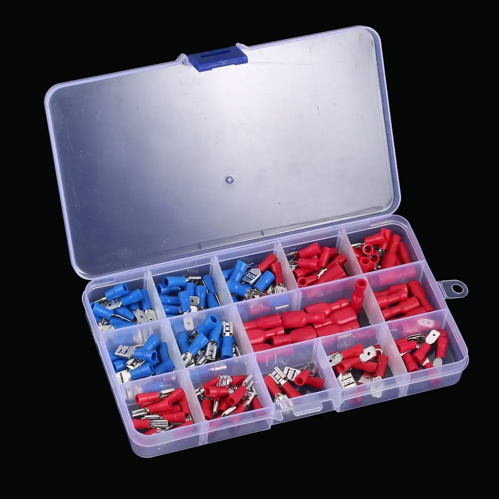 140 шт. Клеммная коробка с трубками 15 моделей набор наконечников Электрический