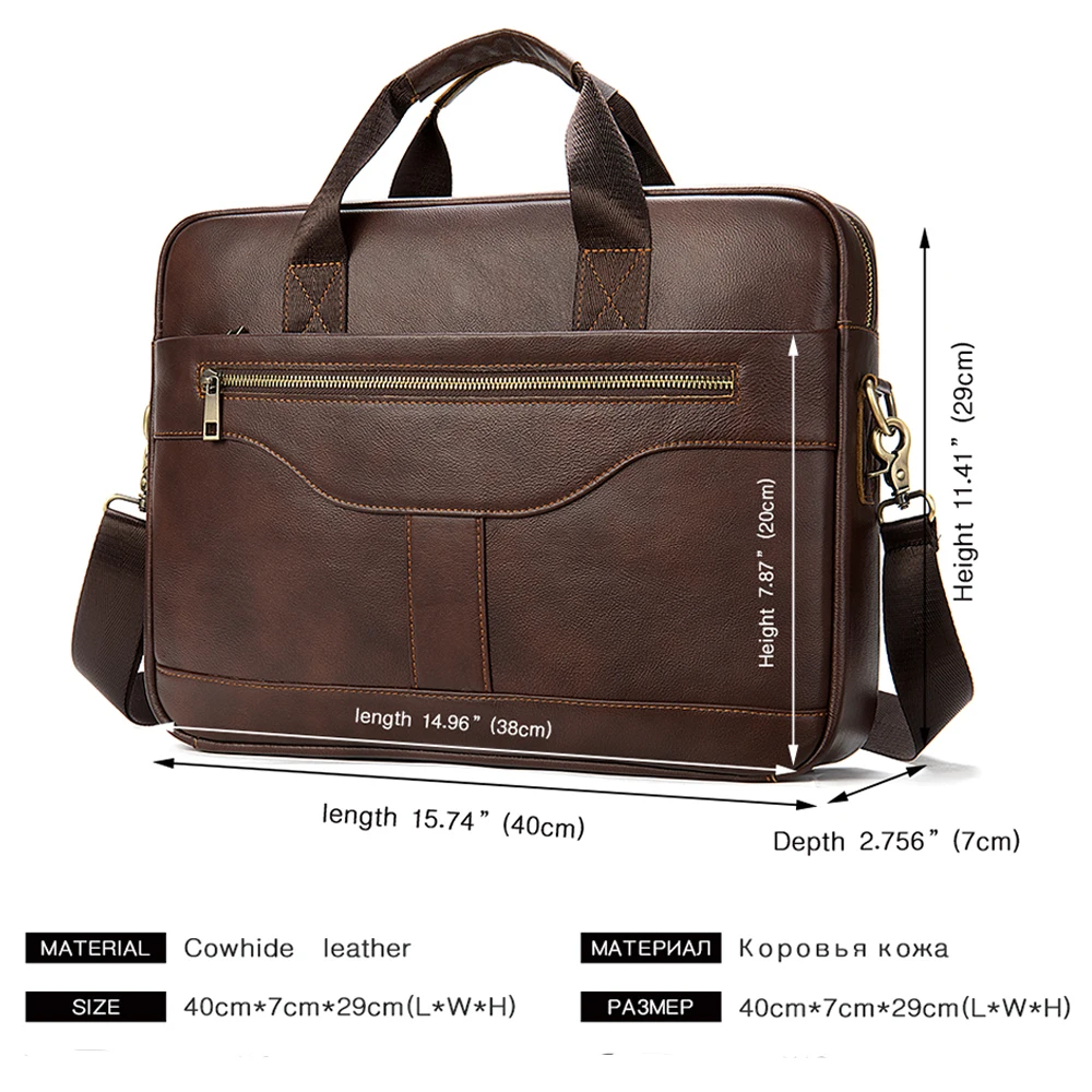 Портфель-мессенджер WESTAL мужской для ноутбука из натуральной кожи | Багаж и сумки