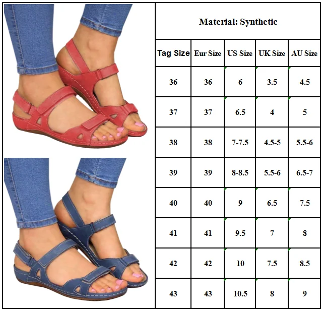 

Tape Womens Open Toe Flats Beach Shoes Casual Summer Sandals Plus Size Footwear