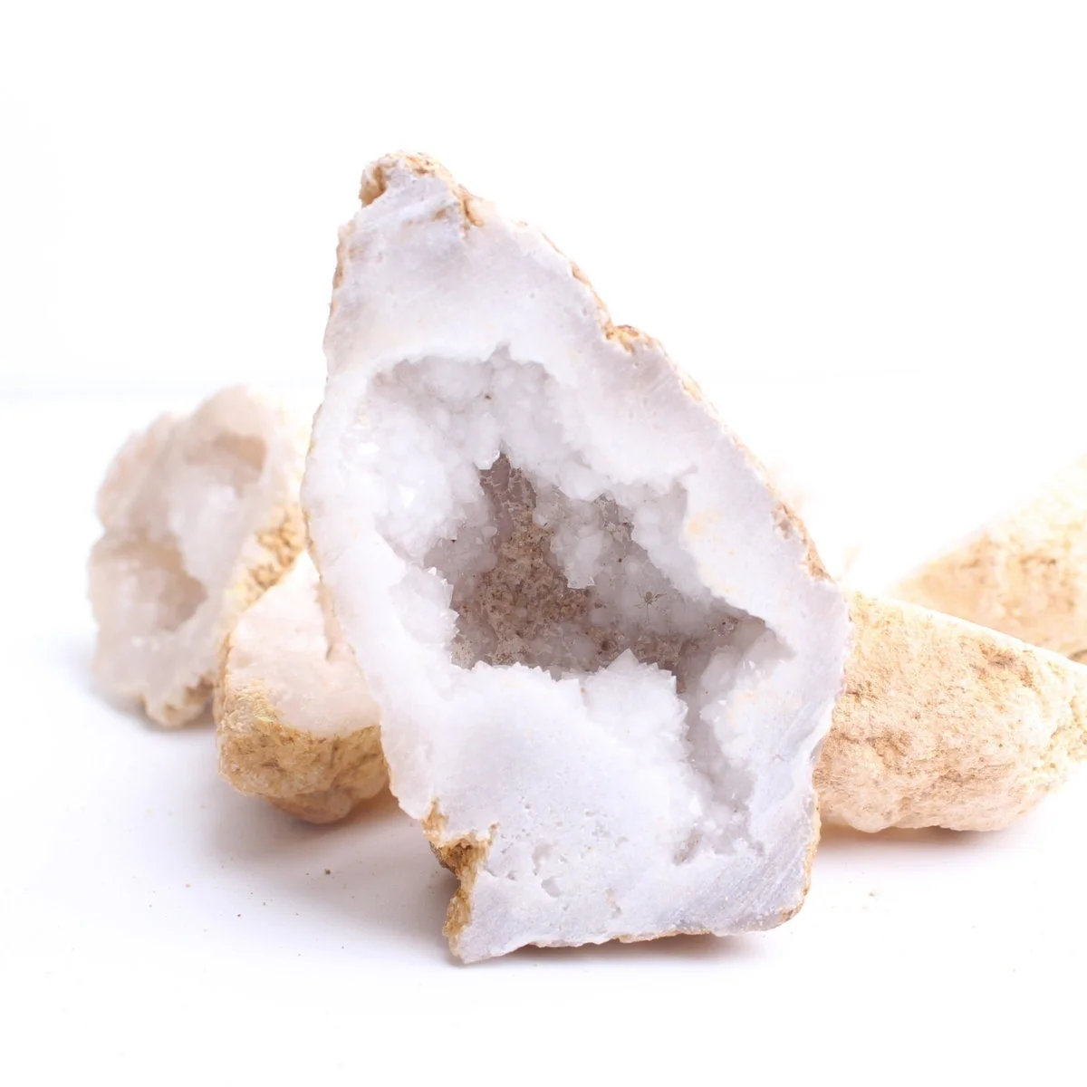 1 шт. натуральный белый Агат кристаллический геодезический кварц образец