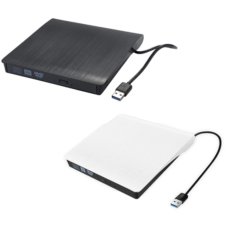 

Внешний DVD-привод USB 3.0, портативный CD DVD RW-привод, записывающий оптический плеер, совместимый с Windows 10, ноутбуком, настольным ПК
