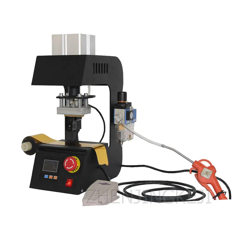 Automatic Roll Paper Hot Stamping Machine Leather Heat Transfer Wood Kraft Branding Tools Small Bronzing | Инструменты