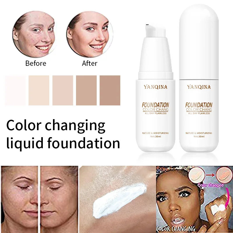 

Color Changing Concealer White Foundation Hidratante BB CC Creme Facial Bases De Maquillaje Para El Rostro Coretivo Maquiagem