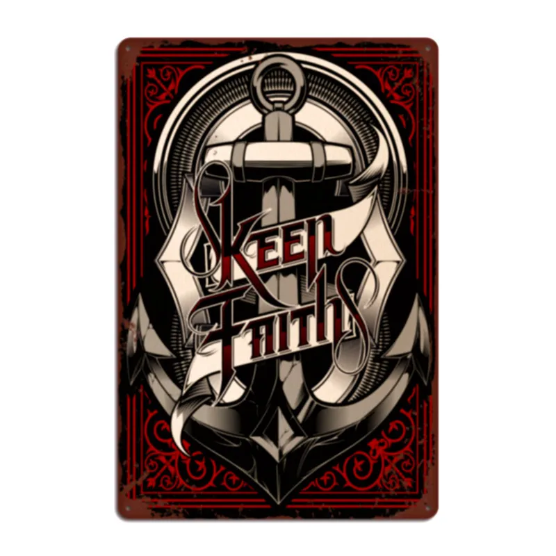 Тапочки в виде персонажа аниме якорь домашний декор жестяной коробке знак Декор