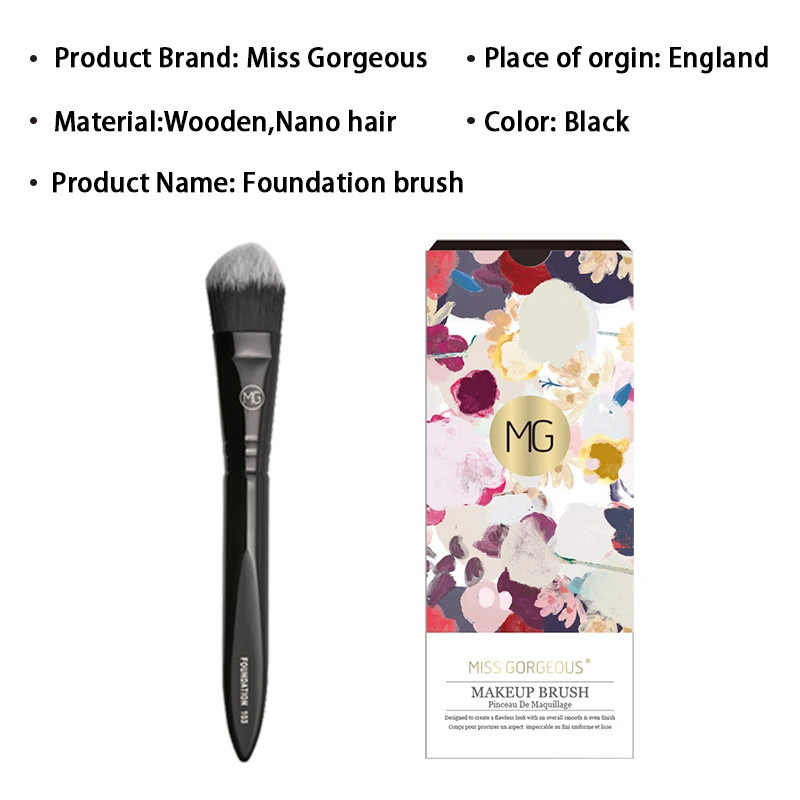 Бренд Miss Gorgeous 1 шт. кисть для основы Кисть макияжа косметическая обучающая