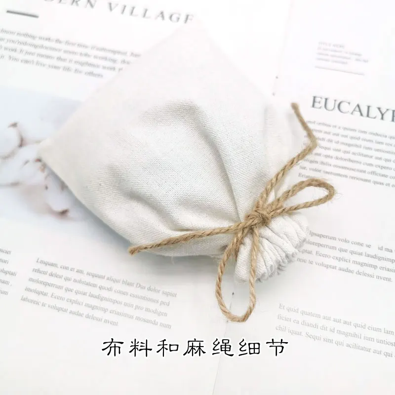 50 шт. косметичка для ювелирных изделий из хлопка и льна|Другие индивидуальные