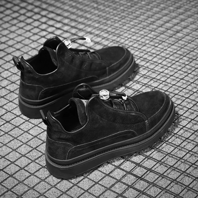 

Casual Sneaker Loafers Shoes For Men Leather 2020 Leisure Flat Men's Sneakers Shoe Man Fashion Mens Male