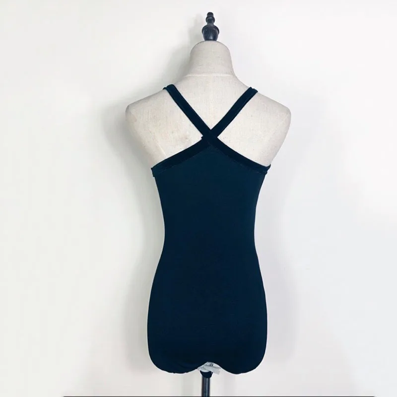 Женский топ для латиноамериканских танцев черный тонкий танго Самба ча Румба