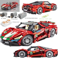 new static mechanical sports car diy model can be installed with the power group 1238pcs building block puzzle children toy gift