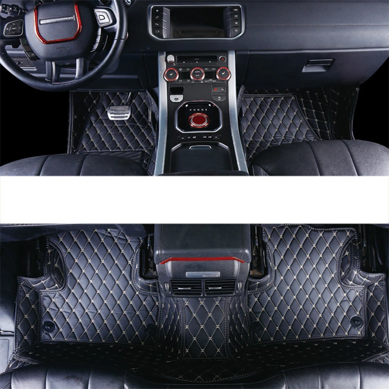 Кожаный Автомобильный Коврик для jaguar XJ X350 X351 2009 2010 2011 2018 2019 ковер f pace аксессуары
