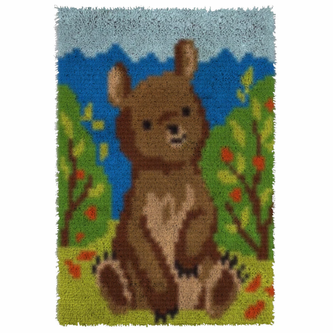 

Artisitic Design Abstract Animal Brown Bear New Style Carpet Simple Rugs Home Living Room Coffee Table Bedroom Non-Slip Area