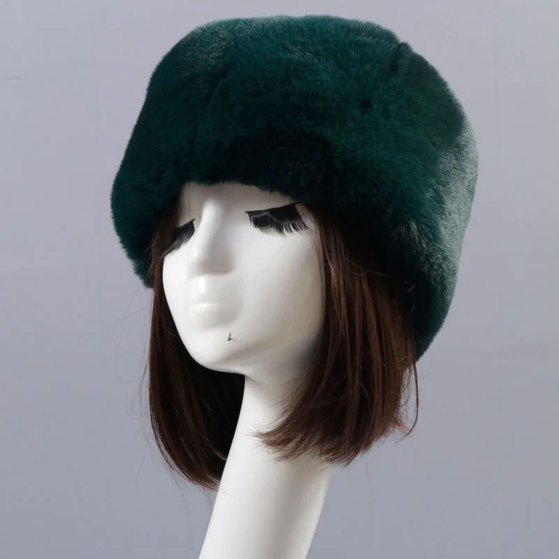 Женские шапки Qearlstar в русском стиле толстые пушистые меховые шапочки из