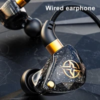 2021 new x6 3 5mm wrap in ear wired earphone heavy bass subwoofer 11 6mm large moving coil sports music gaming headphones