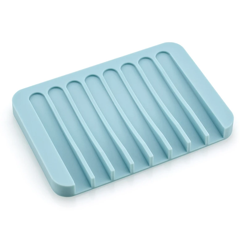 

Non Slip Soap Box Toilet Shower Tray Draining Rack Bathroom Gadgets Soap Dish Soap Tray Holder Bathroom Silicone Soap Holder