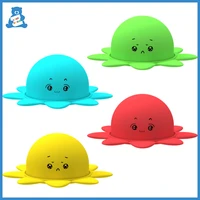 push bubble flip octopus doll sensory toys double sided expression emotional silicone octopus decompression kids educational toy