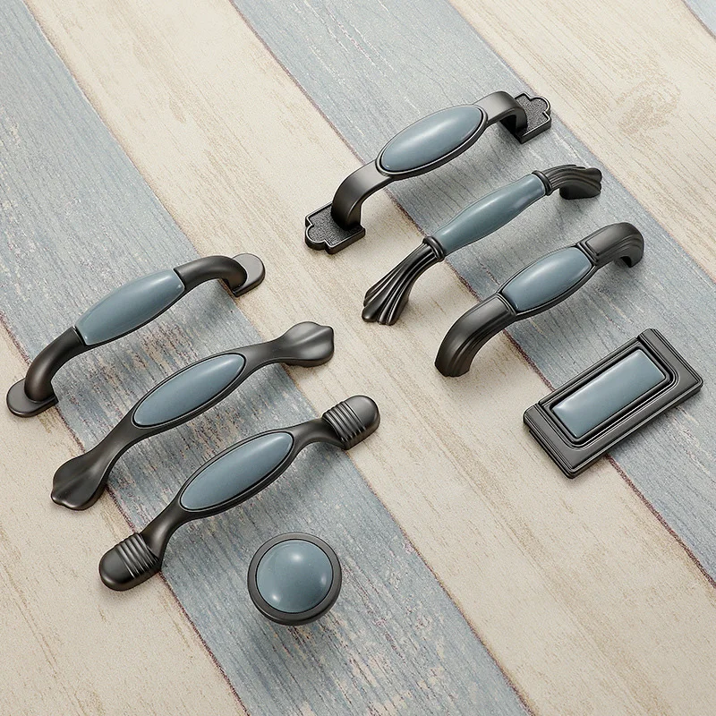 Перламутрово серая керамическая ручка для кухни спальни современной мебели