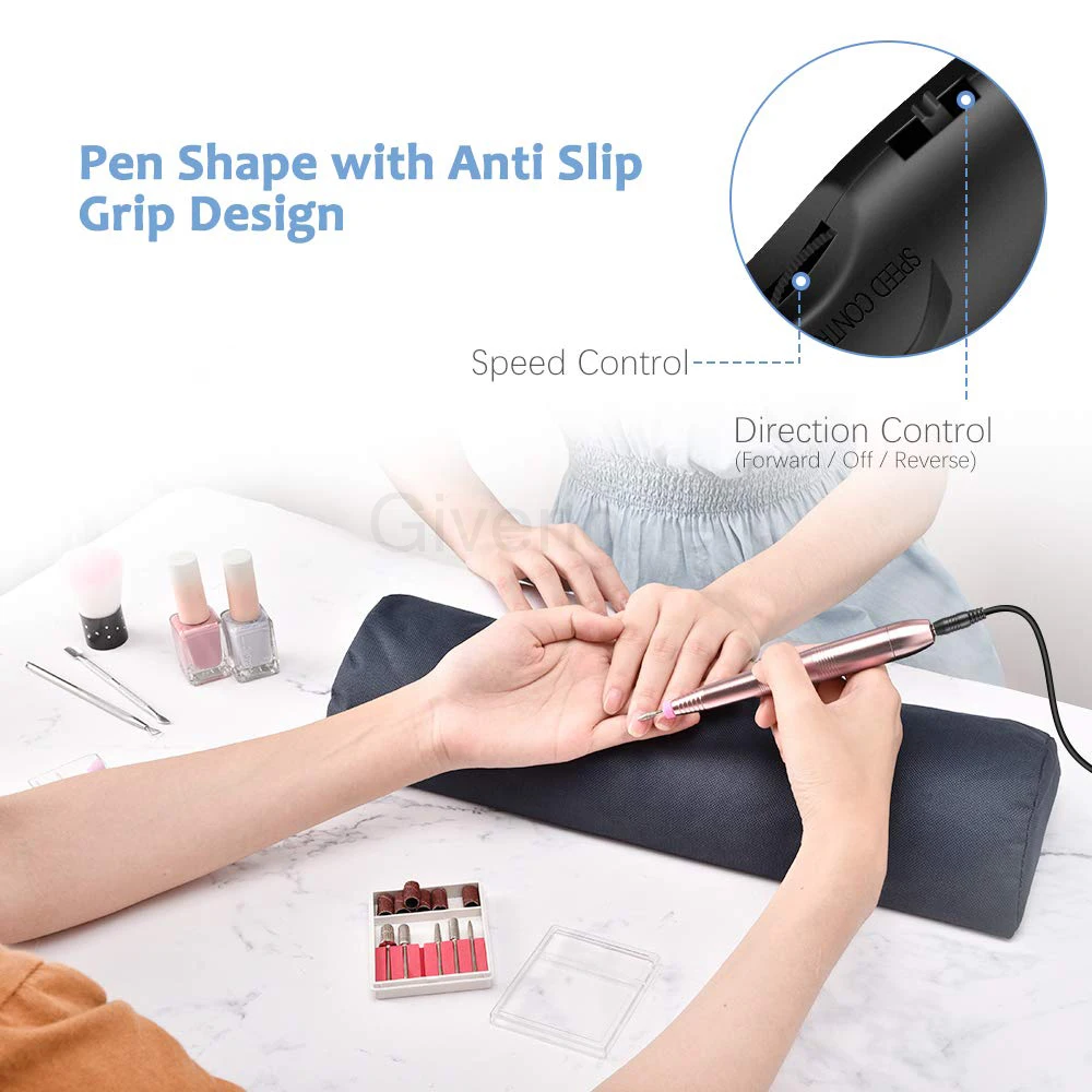 Электрическая дрель для ногтей ручка машинка маникюра портативная пилка