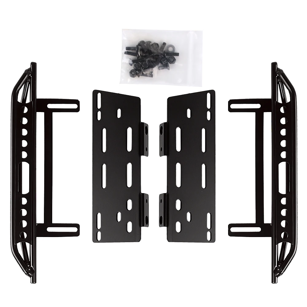 INJORA-Pedal de Metal para coche teledirigido, deslizadores, para 1:10 RC Crawler Axial SCX10 SCX10 II 90046, 2 uds.-1