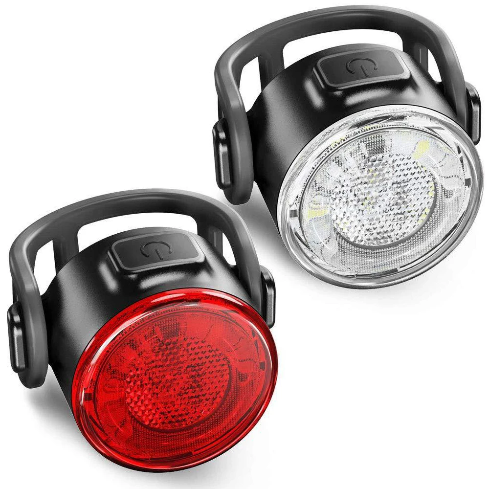 

Миниатюрный велосипедный задний фонарь, сигнальные огни, набор задних фонарей, передний + задний фонарь для велосипеда, водонепроницаемый ...