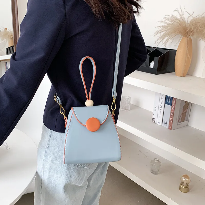 

High-quality Cute and Sweet Mini Portable Zongzi Bag Female Bag for Spring and Summer 2021 New Korean Fashion Contrast Color Bag