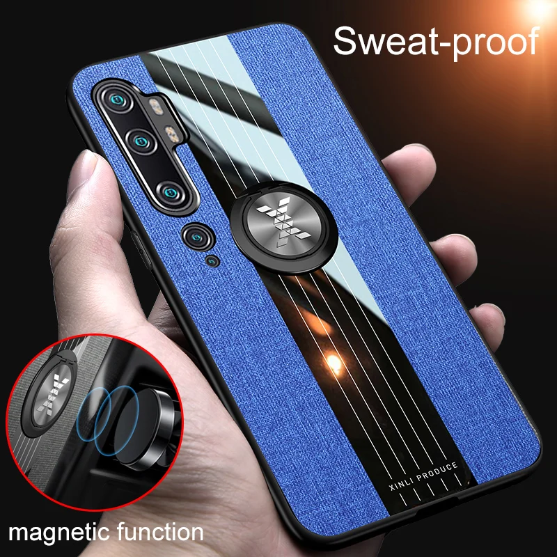 

Metal Ring Case for Xiaomi Mi CC9 Pro Note 10 Lite Back Cover 360 Shockproof Stand Holder Glossy Armor Note10 10Pro 10Lite Funda