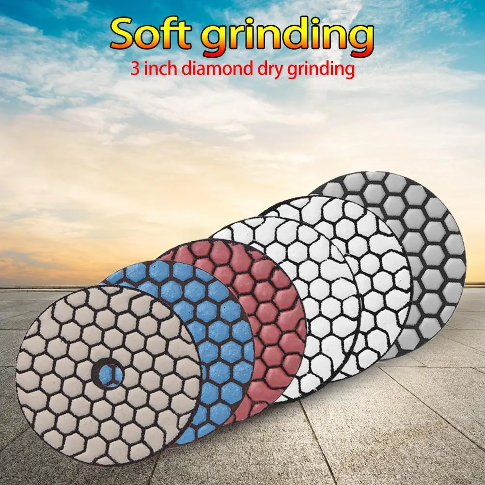 

Diamond Polishing Pad For Granite Marble Stone Sanding Disc Marble Granite Polishing Wheel Disc Abrasive Tool Grinding Discs Set
