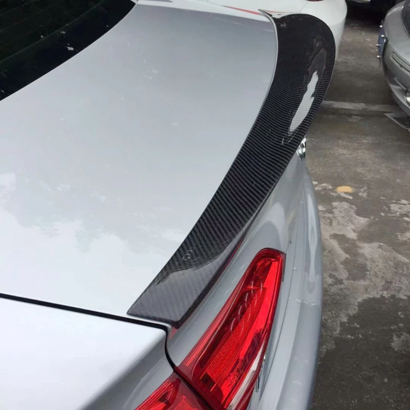 Для Audi A4 B8 4 Двери Седан 2009 2012 HK стиль высокое качество углеродное волокно заднее
